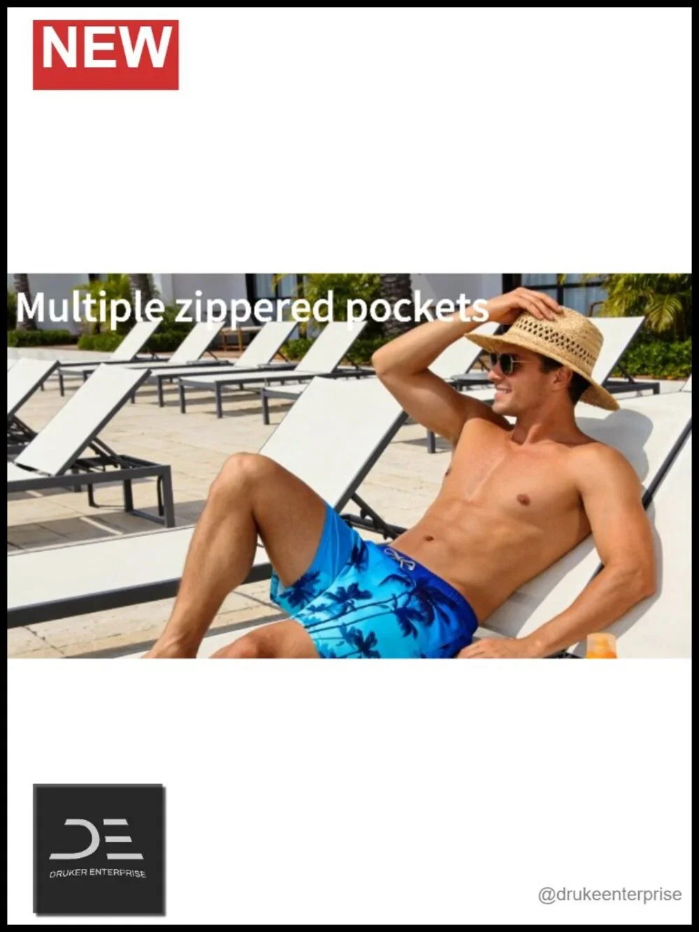 Mens Swim Trunks with Compression Liner 5 Inseam Quick Dry 2 in 1 Board Shorts